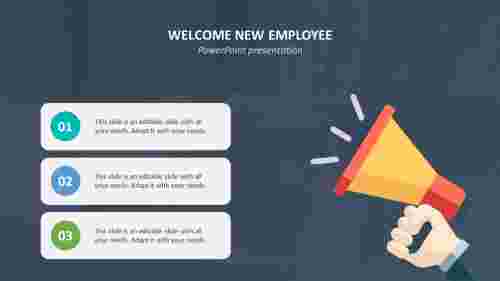 Welcome new employee PowerPoint presentation